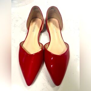 Red Dress shoe Flat